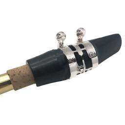 Bocal de metal baquelite com esculpido para Saxofone Alto, E Sax Alto Borracha, niquelado bocal, Clarinete Acessório - Image 5