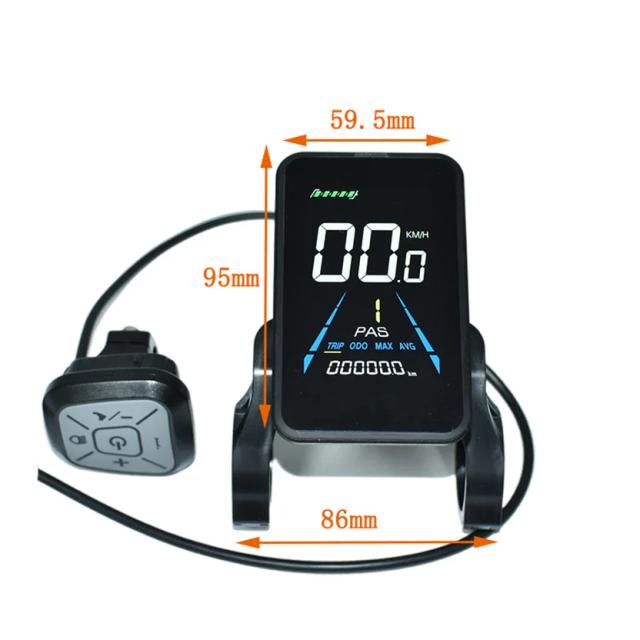 Kit de Conversão para Bicicleta Elétrica com Display LCD Colorido, Acessórios para E-Scooter e Mountain Bike, 48V YL81F, Medidor de Velocidade