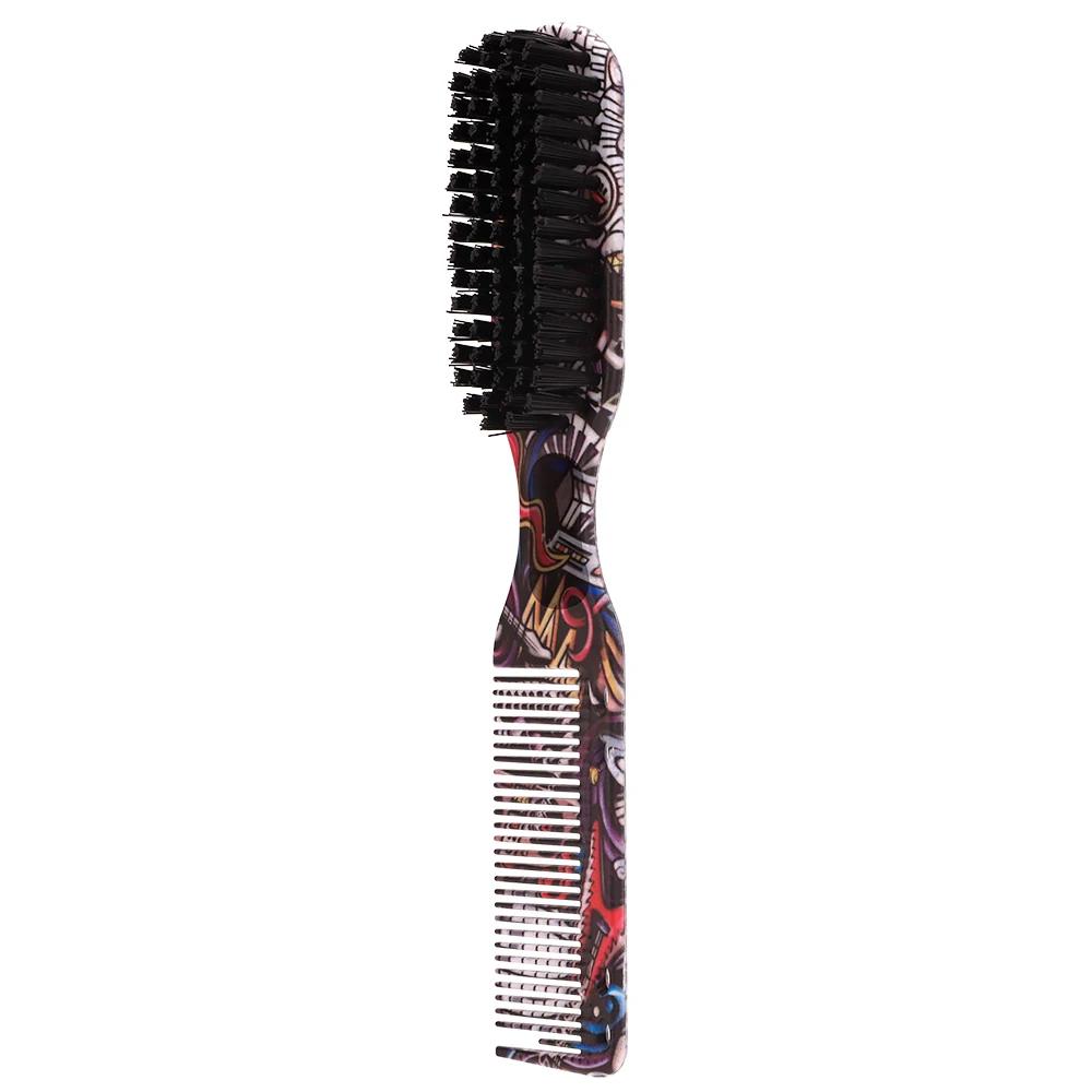 Double-Sided Escova de limpeza do cabelo, óleo cabeça pente, barba forma, dupla utilização pentes, barbeiro profissional, cabelo quebrado, acessórios - Image 1