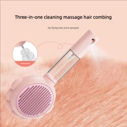 Pet Spray Massage Grooming Comb, removedor de pêlos de gato, gatos e cães para evitar voar - Image 3