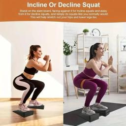 3 pçs yoga cunha estiramento placas inclinadas tijolos ajustáveis agachamento blocos de cunha para exercício ginásio fitness yoga acessórios - Image 4