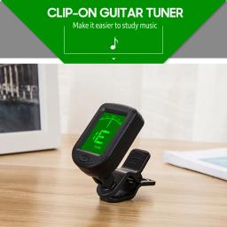 Afinador de guitarra T-02 clip-on sintonizador digital cromático display lcd mini tamanho sintonizador para violão ukulele violino acessório - Image 5