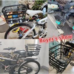 Ferro Cesta De Bicicleta De Arame, Mountain Bike Prateleira Traseira, Cesta De Armazenamento, Pet Dobrável Ao Ar Livre - Image 6