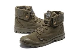 Original paládio pallabrouse verde tênis virar das mulheres dos homens workwear tornozelo botas de lona sapatos casuais sapatos caminhada Eur39-45 - Image 6
