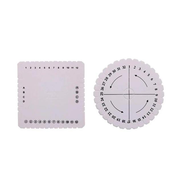 Conjunto de 4 Placas Kumihimo para Trançado Artesanal com Miçangas - Ideal para Criação de Joias DIY
