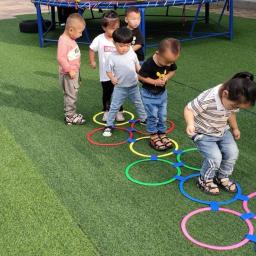 Malha Jumping Ring Set for Kids, cor ao ar livre, engraçado, treinamento físico, brinquedos esportivos, jogos para Park Play, meninos e meninas - Image 2
