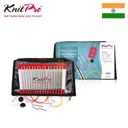 KnitPro-Conjunto de agulhas de tricô circular intercambiáveis, Nova Metal, Deluxe, leve, durável e confortável para tricotar. - Image 1
