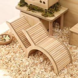 Lavável Wooden Hamster House, Hideaway, Escada Escada, Pequeno Castelo Pet, Casa para Ratos Anões, Gerbils Pequenos Animais - Image 4