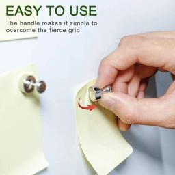 5/10/20 pçs super forte neodímio alfinetes magnéticos otário polegar durável ímã de aço pino para geladeira quadro branco - Image 5