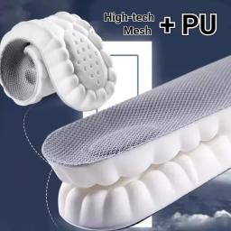 Palmilhas de sapatos de massagem 4d, palmilhas esportivas de látex super macio para pés, cesta de corrida, sola de sapato, suporte de arco, inserções ortopédicas unissex - Image 4