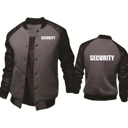 Roupa esportiva de costura uniforme de segurança masculina, top beisebol, moda de alta qualidade, primavera e outono - Image 3