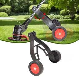 Conjunto universal de rodas para cortador de grama, ajustável, durável, rodas auxiliares, estabilização, fácil de instalar, acessório de roda de cortador - Image 1