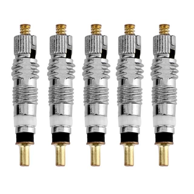 Presta Valve Core Set Cobre Prata para Bicicleta MTB/Road Bike