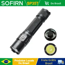 Sofirn-USB C tocha recarregável com interruptor duplo indicador de alimentação, lanterna tática, poderosa luz LED, 3800lm, SP35T, 21700, ATR - Image 1