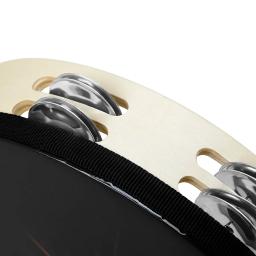 Tambourine Hand Bell Double Drums para crianças, percussão Orff, instrumentos musicais, aço inoxidável, peça, presentes, 10" - Image 4