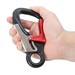 Mosquetão de Escalada ao ar livre, Montanhismo Downhill Descendente Segurança, Fivela Auto-Lock Gancho de Segurança, 124g, 35KN - Image 3