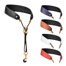 Couro Saxofone Neck Strap, Correias, Protetor para Soprano, Tenor, Alto, Barítono, Sax, Acessórios para Instrumentos Musicais - Image 2