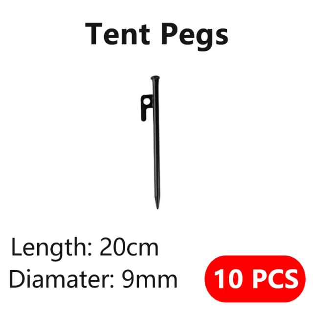 Barracas de Aço Resistente e Estacas para Acampamento: Pegs de Dossel ao Ar Livre em 25 cm, 30 cm e 40 cm