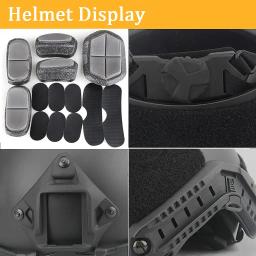 Airsoft Capacete Set para Paintball Jogo de Caça, ajustável Game Gear, Binóculos Modelo, Lanterna, Marcador Luz, ao ar livre - Image 6