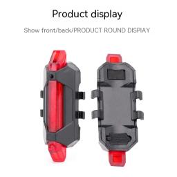 Bicicleta Recarregável Cauda Luzes LED, Equitação Noturna, Luzes De Advertência De Segurança, Equipamento De Ciclismo - Image 3