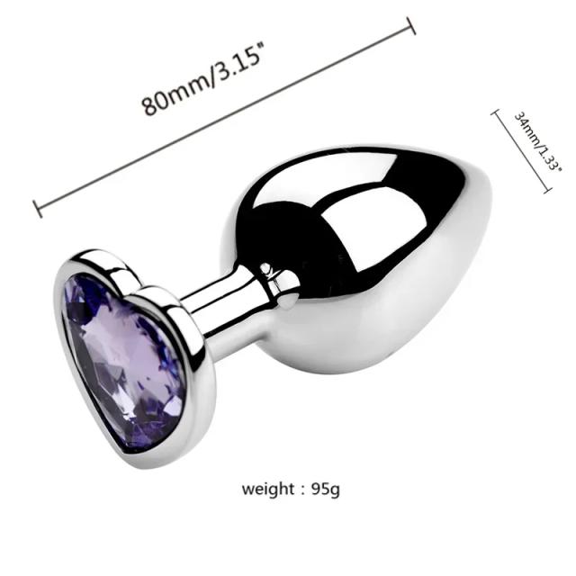 3 pçs s/m/l metal anal plug butt plug brinquedo sexual brinquedo de bunda para mulheres homens casais gay adulto jogo masturbador anal diamante sex shop