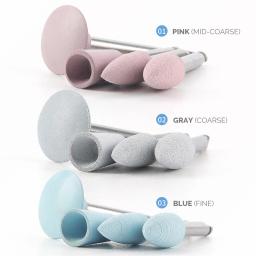 Azdent 12 pçs/set dental silicone polimento de borracha cabeças moagem polidor dentes 2.35mm ra finalizador para handpiece baixa velocidade - Image 6