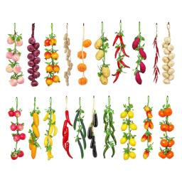 1 conjunto corda suspensão artificial, simulação guirlandas frutas vegetais, para casa, fazenda, festa, - Image 1
