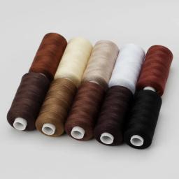 1 conjunto de 10 rolos de linha de costura de poliéster 402 para uso manual e mecânico, 400 jardas, faça você mesmo - Image 6