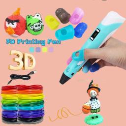 DIY Caneta de Impressão 3D com Tela LED, Filamento PLA, Impressora 3D, Stift, Brinquedo Criativo, Presente para Crianças, Desenho de Design, 25m - Image 1