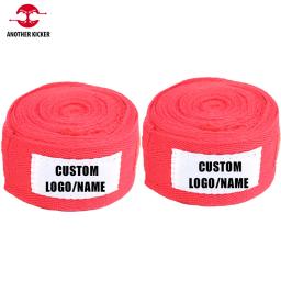 Bandagem de treinamento de muay thai de algodão bandagem de boxe bandagens de boxe luvas de mão de mma de boxe envoltórios de mão personalizado logotipo sanda kickboxing - Image 4