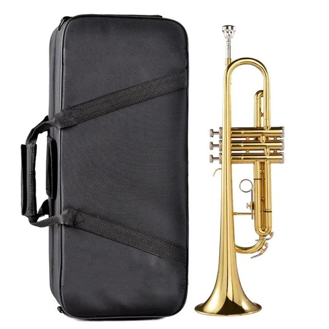 Trompete de Bolso em Sib Dourado com Bocal Profissional