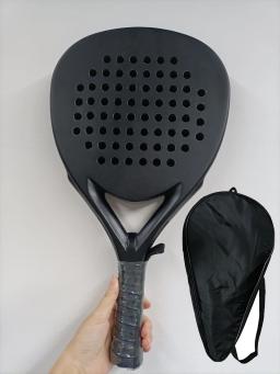 Padel paddle raquete de tênis rosto macio fibra carbono macio eva rosto esportes raquete ao ar livre papai equipamento profissional - Image 2