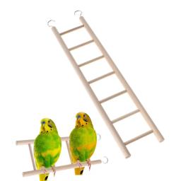 Escada De Madeira Swing Scratcher, Escada De Escalada, Hamsters, Papagaio Brinquedos, Pet Supplies - Image 3