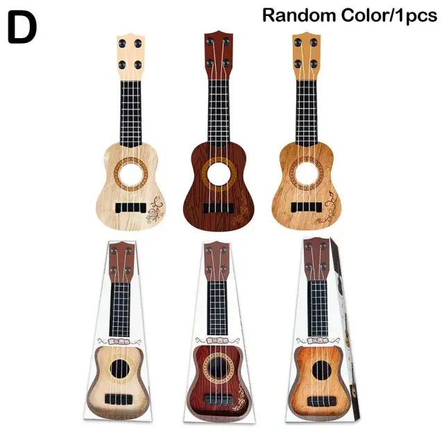 Simulação Ukri Mini Guitarra de Quatro Cordas: Aprenda a Tocar Este Instrumento Musical Desde Cedo