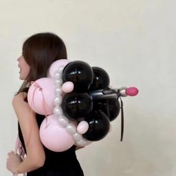 Chapéu de Aniversário para Crianças, Bolo Rosa e Branco Balão, Ativo Foto Adereços, Foto Adereços Suprimentos, Ins Aniversário, Bonito, peculiar - Image 5