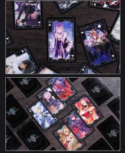 1 conjunto NOVO Destino/Grande Ordem FGO Jogando Cartas FGO Cartões circunjacentes Saber imagem poker Dos Desenhos Animados brinquedos presente - Image 6