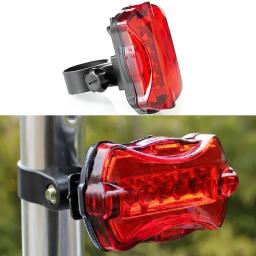 Luz traseira da bicicleta à prova dwaterproof água 5 contas de lâmpada led 7 modos acessórios ciclismo luz traseira para ciclismo noturno 2023 novo - Image 6