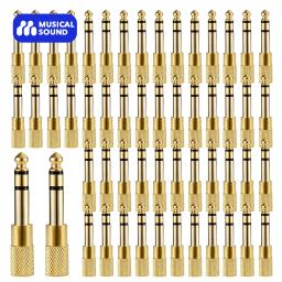 Adaptadores de auscultadores estéreo de som musical, conector áudio, fêmea para macho Jack Plug, 6,35mm, 1/4 ''a 1/8'', 3,5mm - Image 1