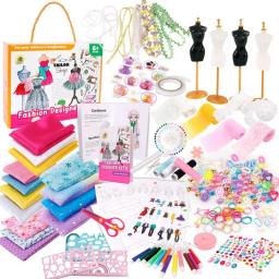 Kit bordado para meninas, Kit de costura reutilizável básico DIY, Criatividade Artes, Aprendizagem Artesanato, Design de Moda, 345pcs - Image 4