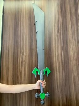 WW-Mestre Yi Espada, Faca Grande, A Arma Wuju Bladesman, Greatsword Cosplay, Segurança PU Borracha, Presente Brinquedos Prop, 1:1 - Image 6