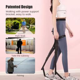 Portátil exoesqueleto wearable esportes leve cadeira dobrável pesca atividades ao ar livre assento de viagem fezes cadeira calças - Image 5
