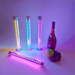 Champagne recarregável LED Sparklers Garrafa, RGB Mutável Strobe Baton, Serviço De Garrafa De Led - Image 6