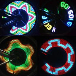 Luz led colorido 32-bicicleta bicicleta 32 padrão ciclismo pneu raios decoração lâmpada - Image 1