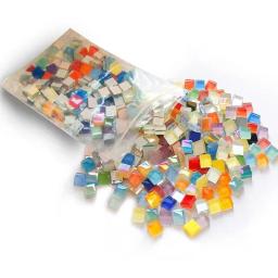 50 peças 1cm arte criativa cores misturadas peças de mosaico cristal multi mistura opção de cores diy artesanal material de montanha-russa curso de vaso - Image 2