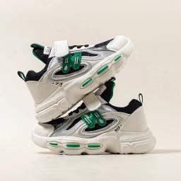 Tênis de rede respirável infantil, sapatos de papai feminino, novo, primavera e outono, 2024 - Image 2