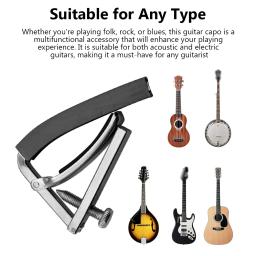 Capo de guitarra profissional acústico, tipo suporte inferior, almofada de borracha embutida, metal, instrumentos de cordas - Image 6