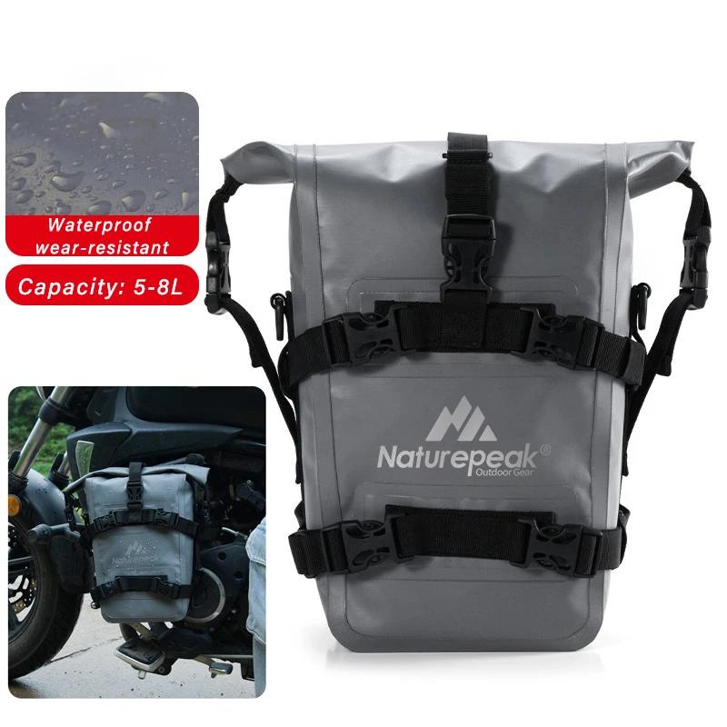 Crash Bar Dry Bag para motocicleta, saco de pára-choques de motor impermeável, grande capacidade, saco lateral do tanque ao ar livre, pacote de ferramentas, sela lateral, IPX-7, 8L - Image 4