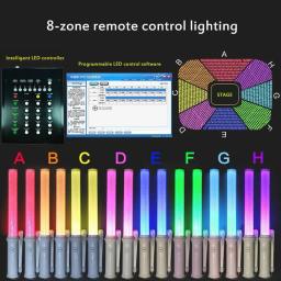 Bateria Powered Fluorescente Light Stick, LED Glow Stick para Concertos Vocais Festas, Casamento, Camping Decoração, 15 cores mudam, 3W, 1Pc - Image 4