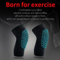 Joelheiras para Crianças e Jovens Adultos, Basquete e Beisebol, Joelho Suporte, Manga de Compressão para Ciclismo e Corrida, 1PC, 2PCs - Image 2