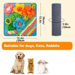 Tapete de cheirar para cães Anti-asfixia Slow Food Mat Ferramenta de caminhada para cães indoor Ansiedade Release Energy Cobertor de caça ao tesouro - Image 4